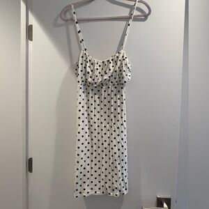 Polka dot mini dress